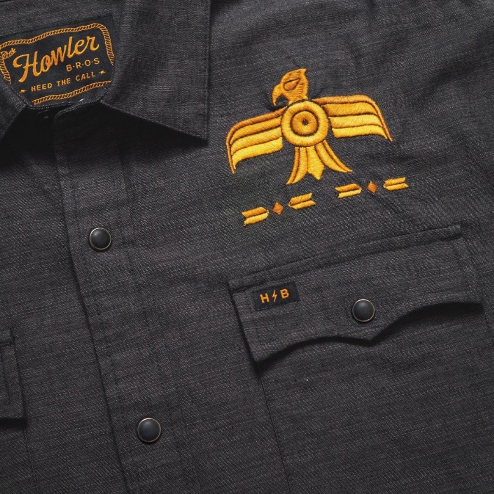 Rare Howler Brothers Men’s Medium ACL 50th Anniversary Novato Snapshirt Pilot - Picture 2 of 11